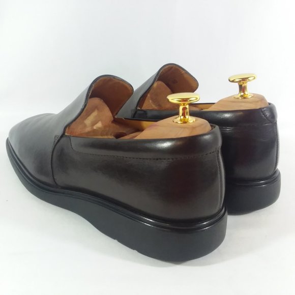 Bally Leather Slip-On Plain Toe Loafers Mens 6.5E main image 5